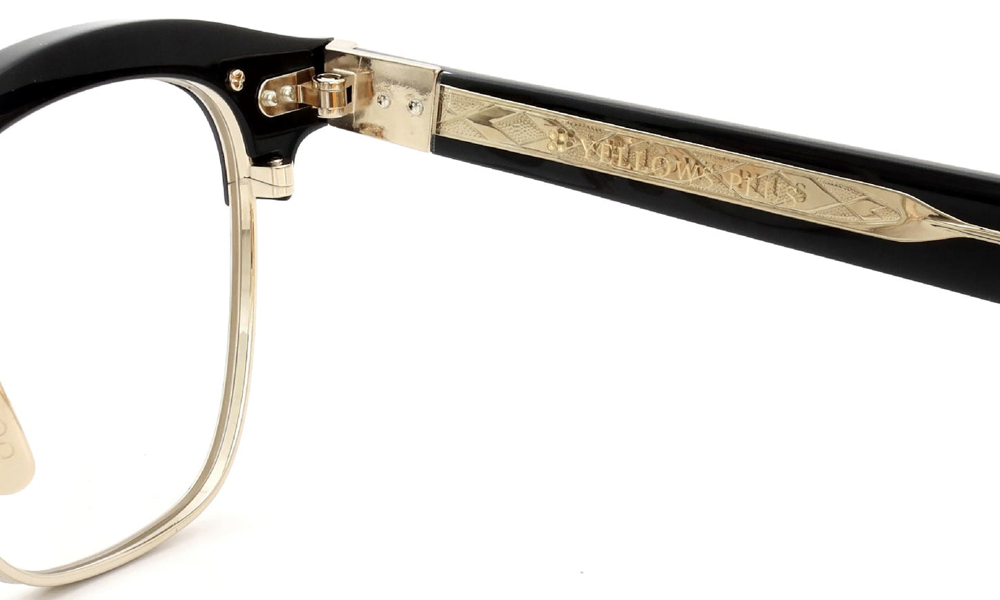 YELLOWS PLUS EYEGLASS FRAME ROGER Black Gold