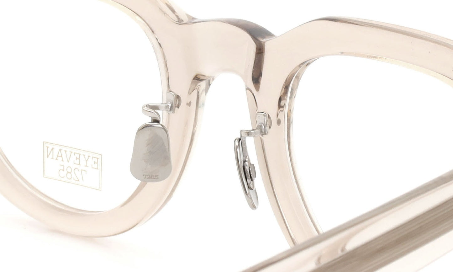 EYEVAN7285 EYEGLASS FRAME 340 C.340 CLEAR LIGHT BROWN