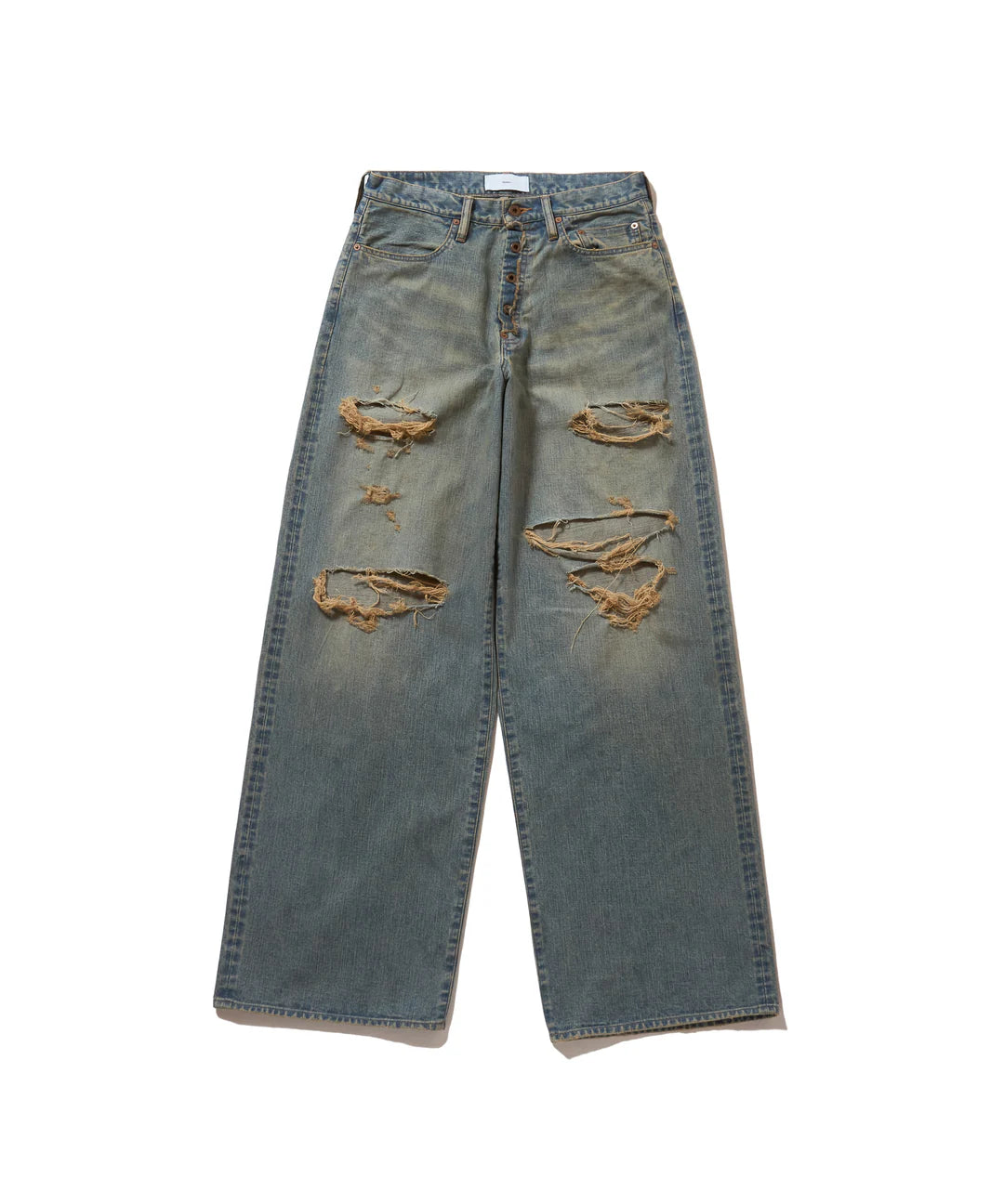 パンツ SUGARHILL Crashed Modern wide Denim シュガーヒル クラッシュ モダン デニム ワイド トラウザー