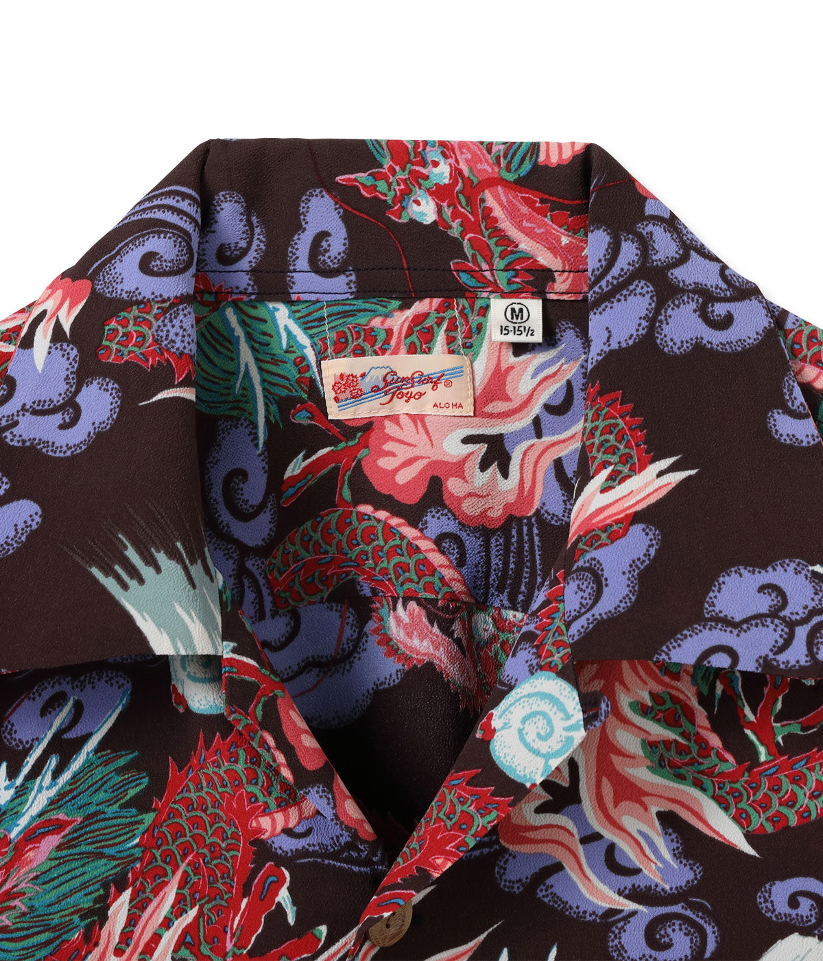 SUN SURF RAYON HAWAIIAN SHIRT “TEAM OF DRAGONS”