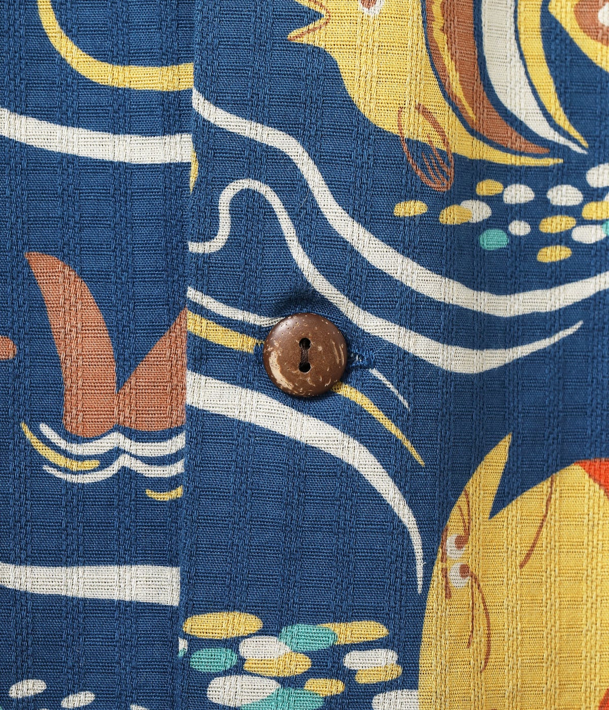 SUN SURF DOBBY COTTON OPEN SHIRT “OCEAN ACTIVITIES” by 柳原良平 with MOOKIE