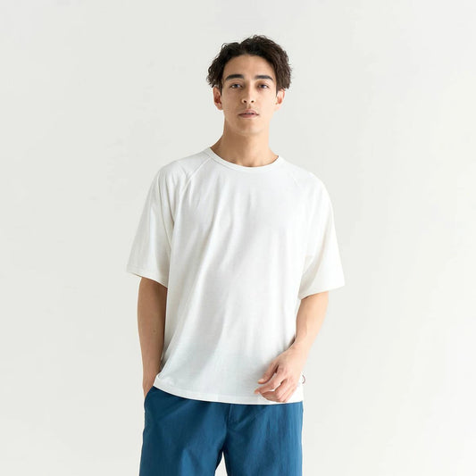 NANGA DRY MIX RAGRAN SLEEVE TEE