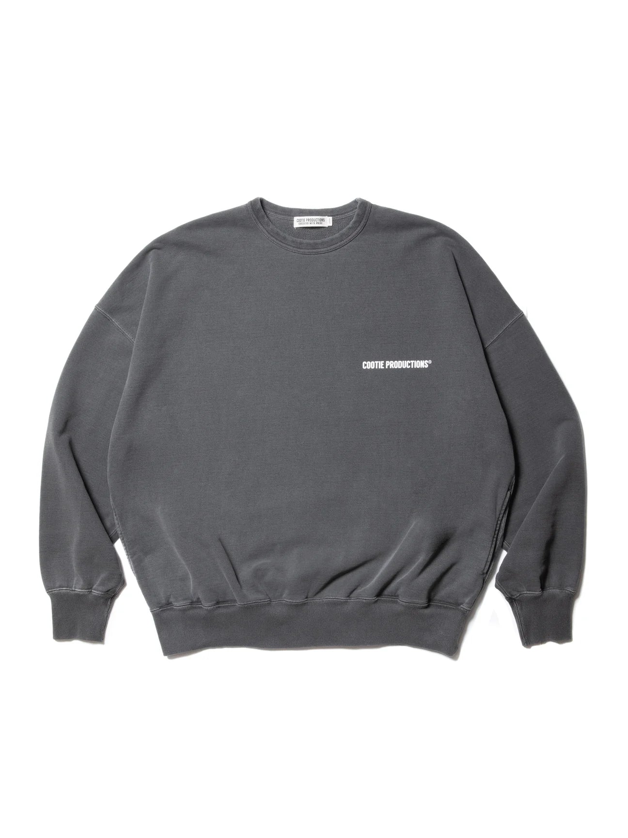COOTIE PRODUCTIONS PIGMENT DYED OPEN END YARN SWEAT CREW COOTIE PRODUCTIONS PIGMENT DYED OPEN END YARN SWEAT CREW