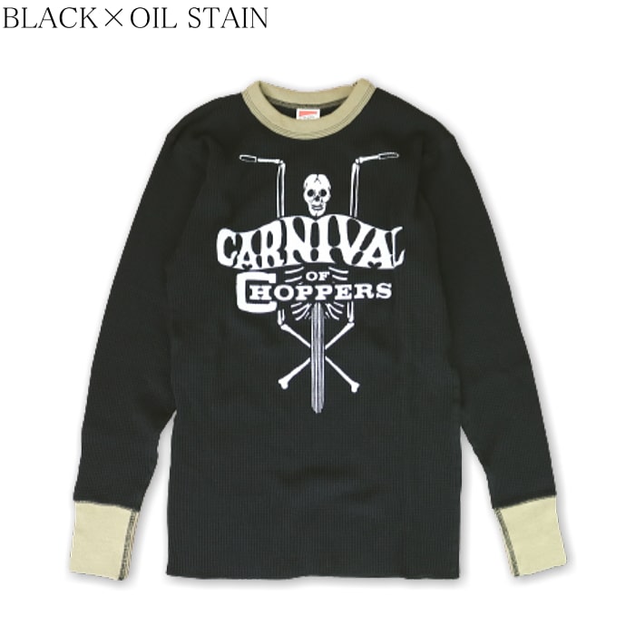FREEWHEELERS Crew Neck Thermal L/S Shirts”CARNIVAL OF CHOPPERS”