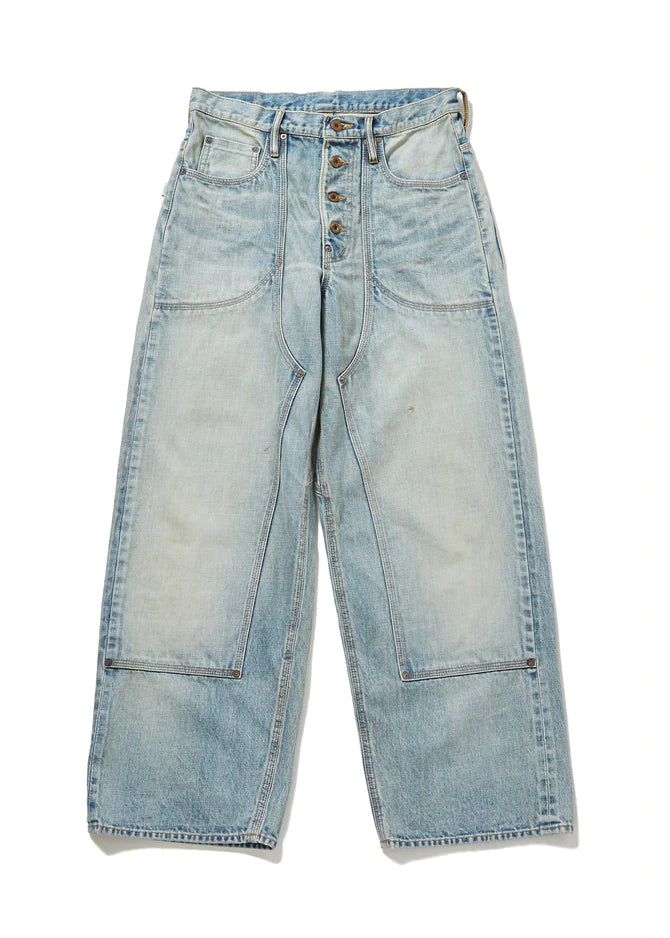 SUGARHILL FADED DOUBLE KNEE DENIM PANTS – unexpected store