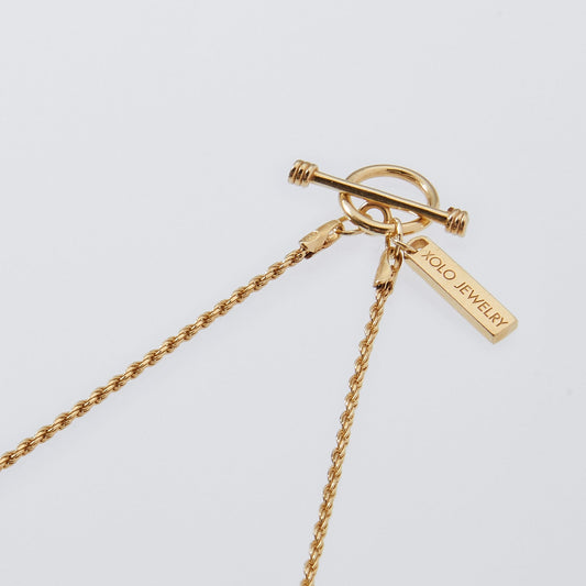XOLO JEWELRY French Rope Link Necklace