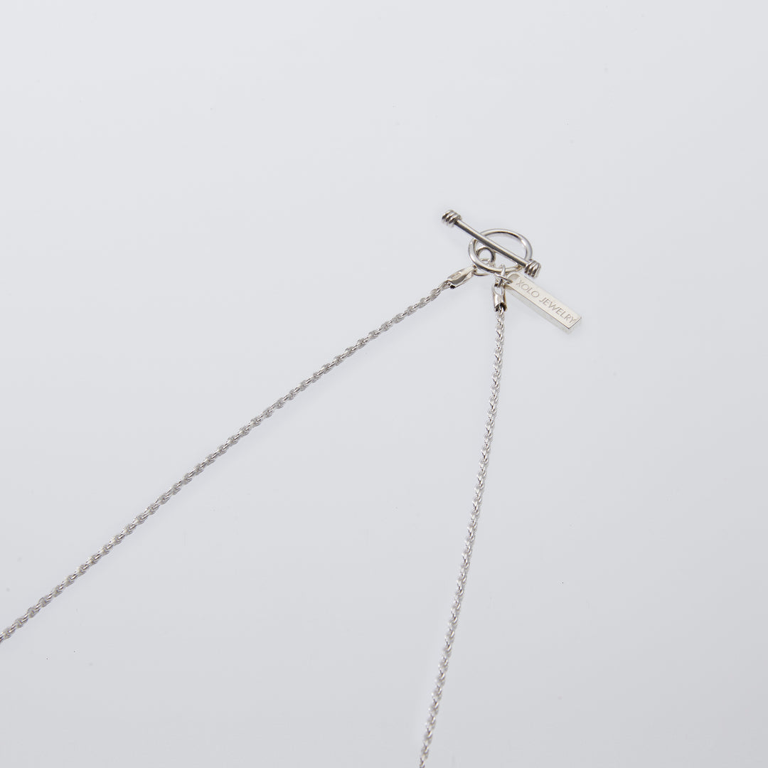 XOLO JEWELRY Tiny French Rope Link Necklace
