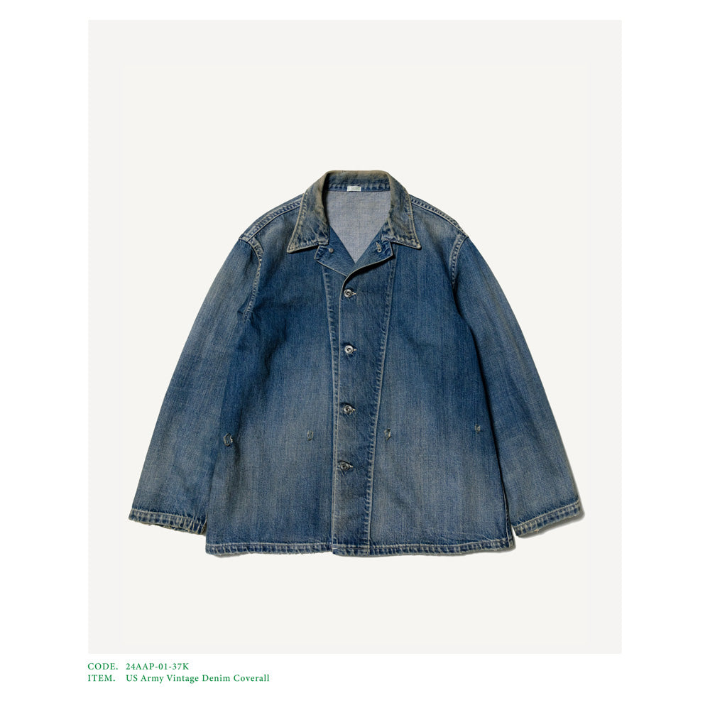 A.PRESSE US Army Vintage Denim Coverall