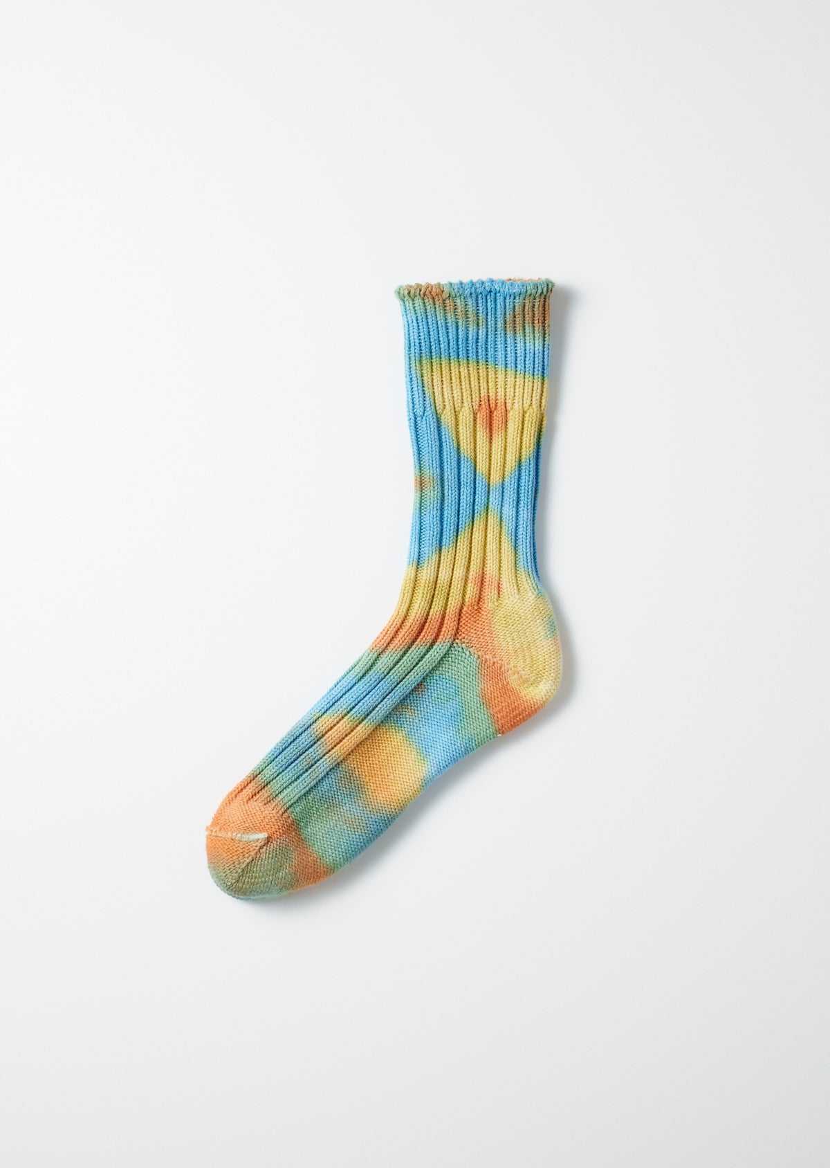 RoToTo CHUNKY RIBBED CREW SOCKS ”TIE DYE”
