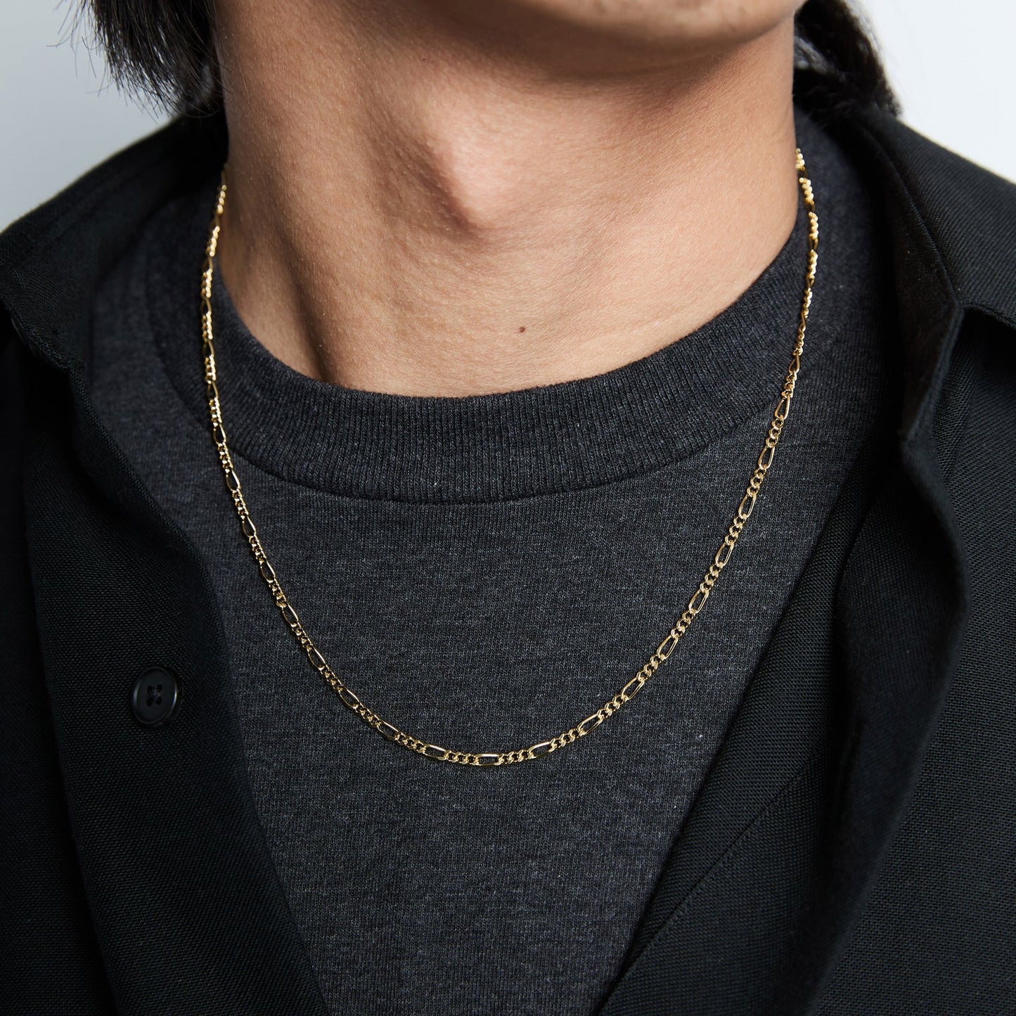 XOLO JEWELRY Figaro Link Necklace -2mm-