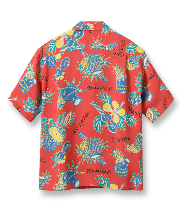 SUN SURF RAYON HAWAIIAN SHIRT “HAWAII MUSICAL”