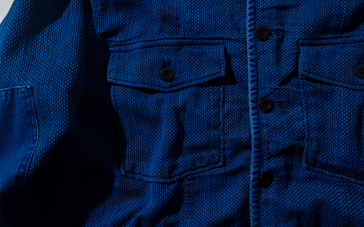 BLUE BLUE JAPAN Casezomesashico Fatigue Shirt