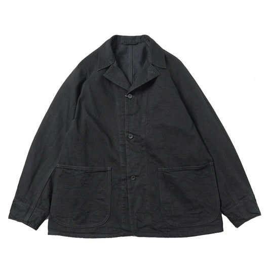 COMOLI Black Denim Work Jacket