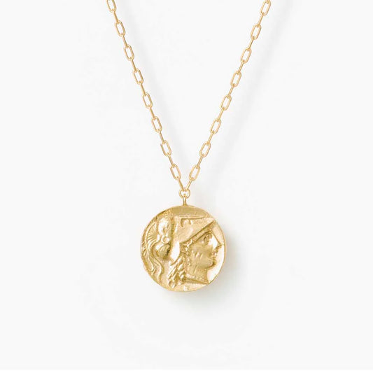 MARIHA Ancient Memories Necklace Athena/Angel (gold colored)