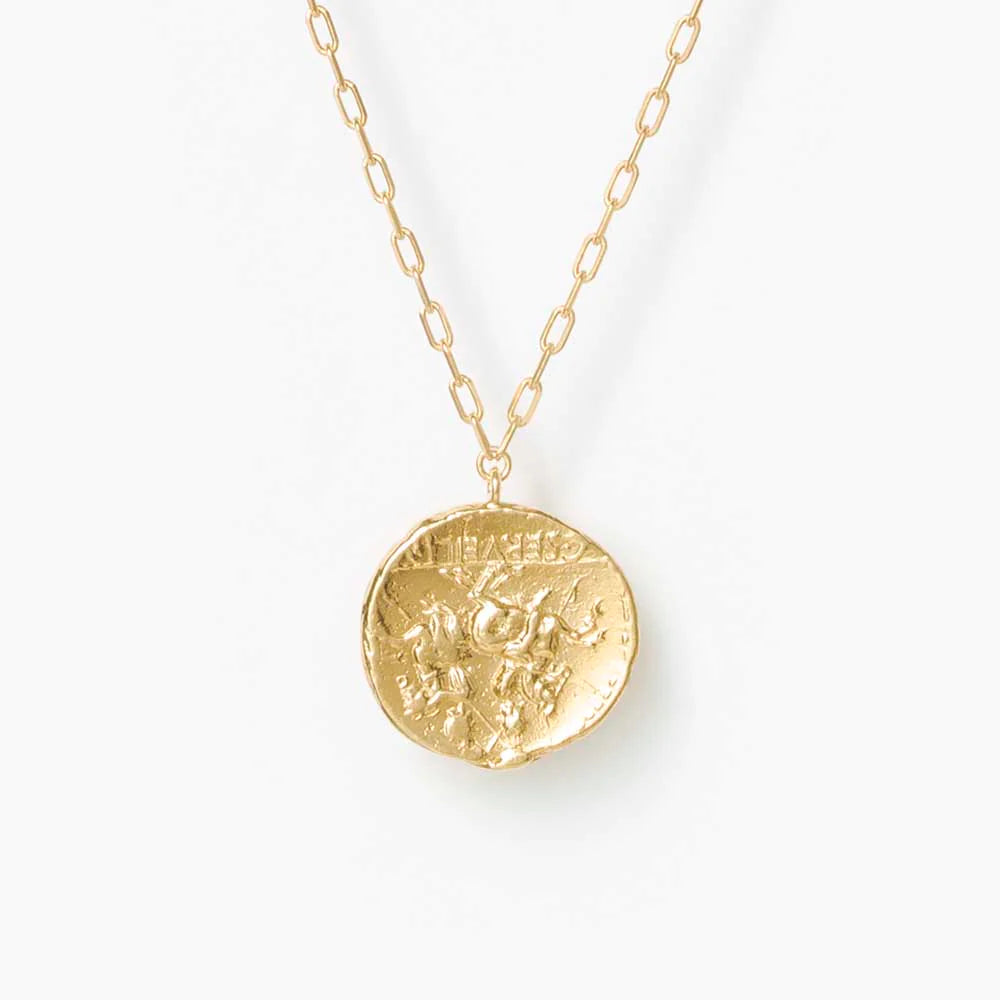 MARIHA Ancient Memories Necklace Athena/Warriors (gold colored)