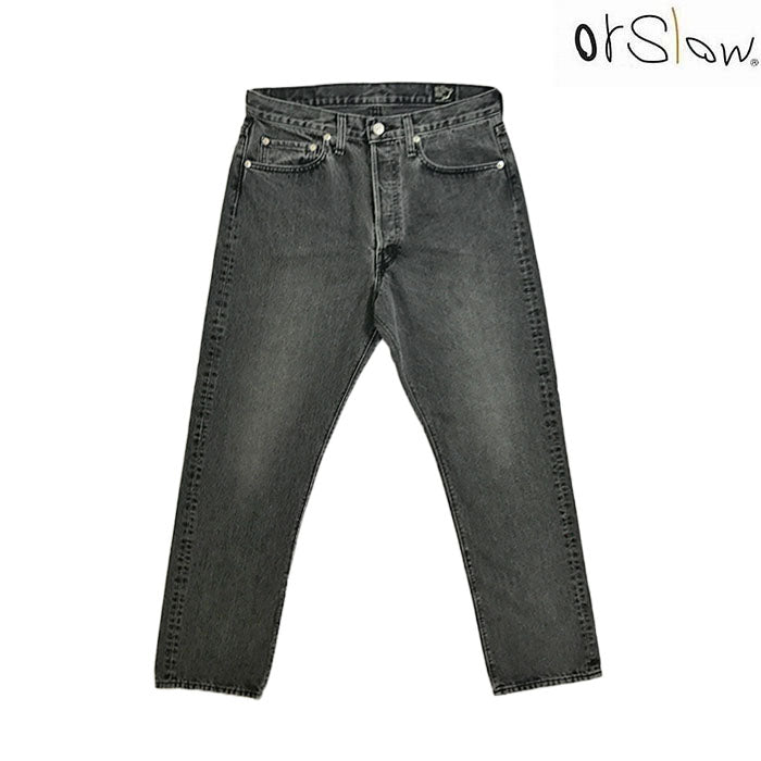 orSlow 105 90’s 5POCKET BLACK DENIM STONE WASH