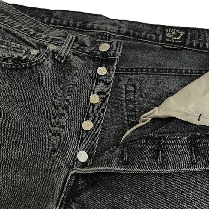 orSlow 105 90’s 5POCKET BLACK DENIM STONE WASH