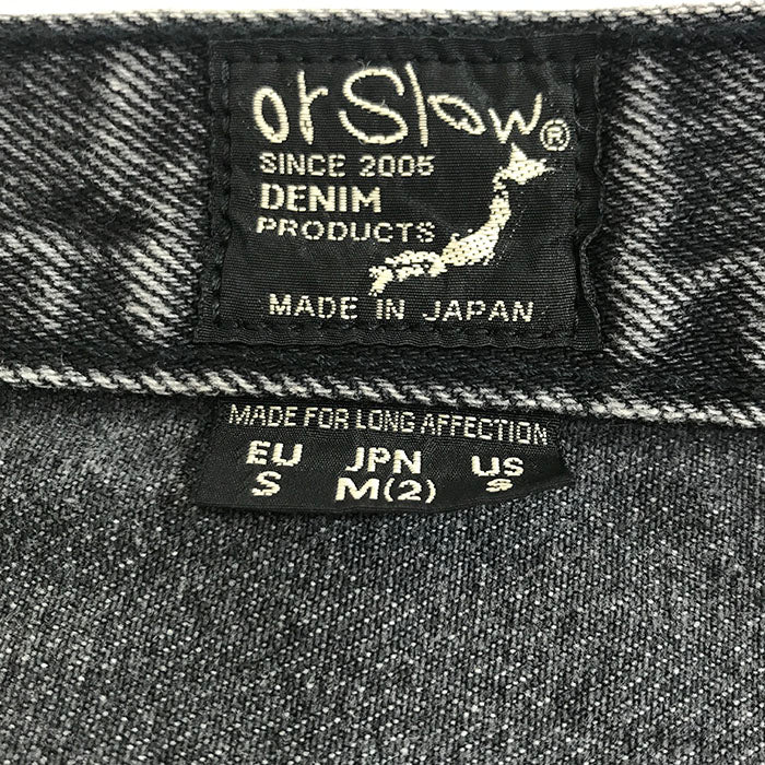 orSlow 105 90’s 5POCKET BLACK DENIM STONE WASH