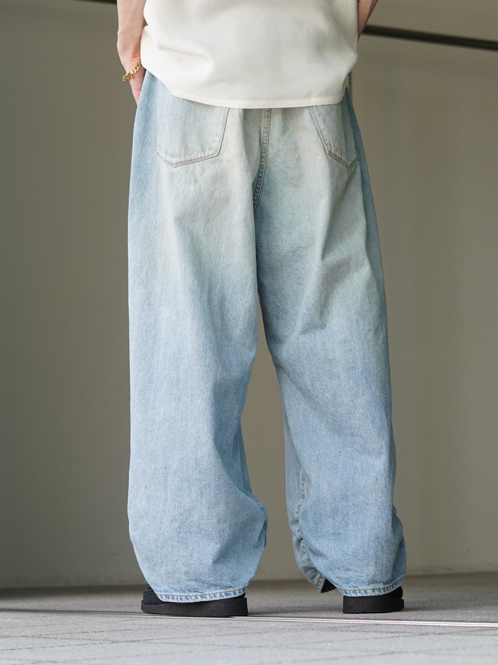 refomed FRESH MAN DENIM WIDE PANTS “USED“