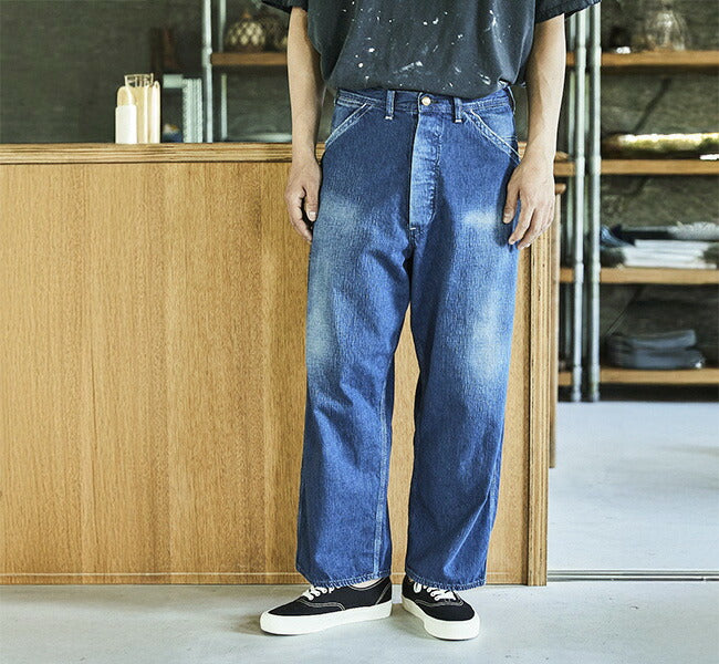 orSlow WIDE FIT 30'S PAINTER PANTS DENIM USED
