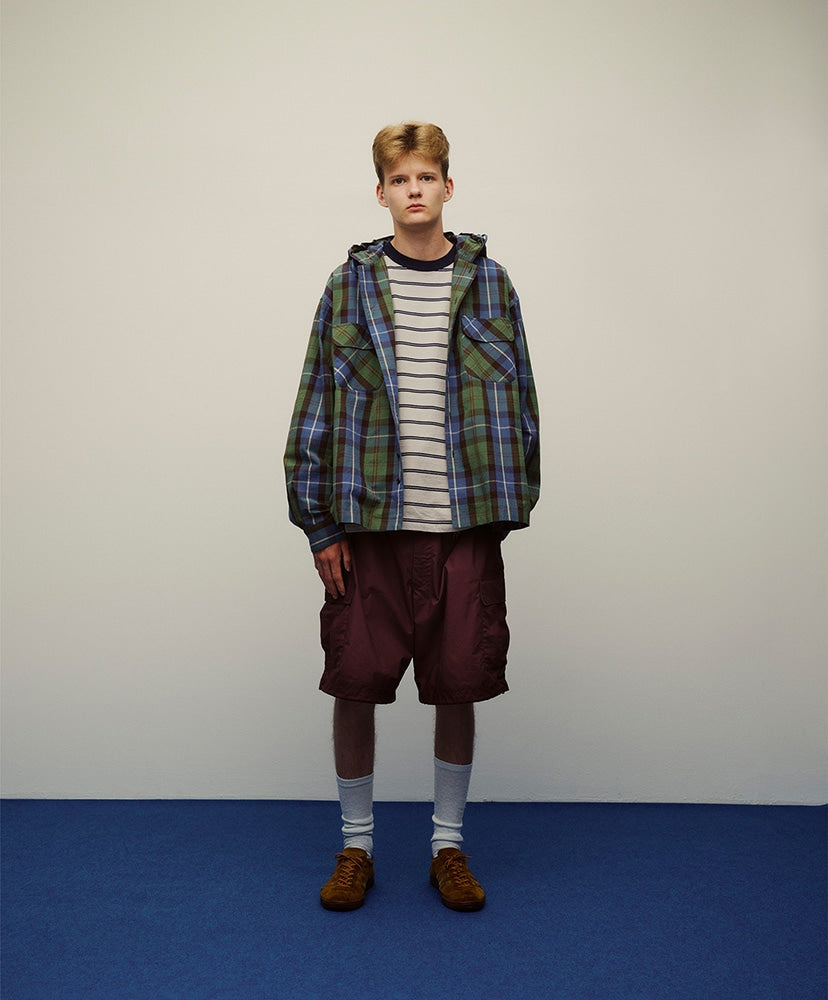 SEDAN ALL-PURPOSE Plaid Hooded Shirt