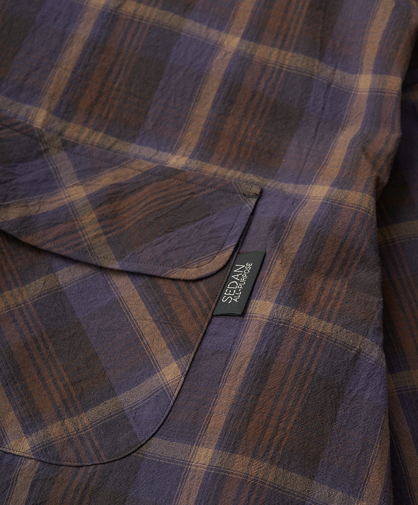 SEDAN ALL-PURPOSE Plaid Hooded Shirt