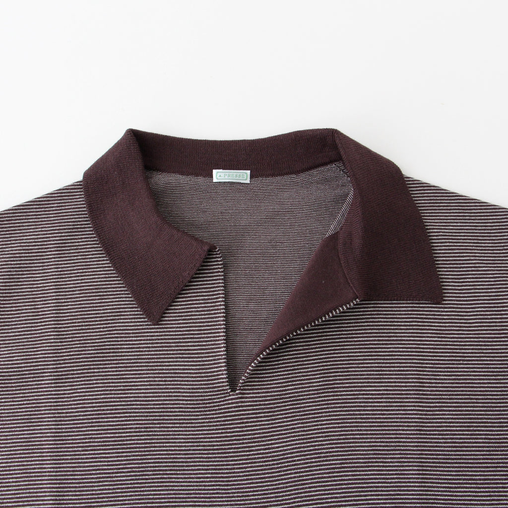 A.PRESSE High Gauge S/S Striped Skipper