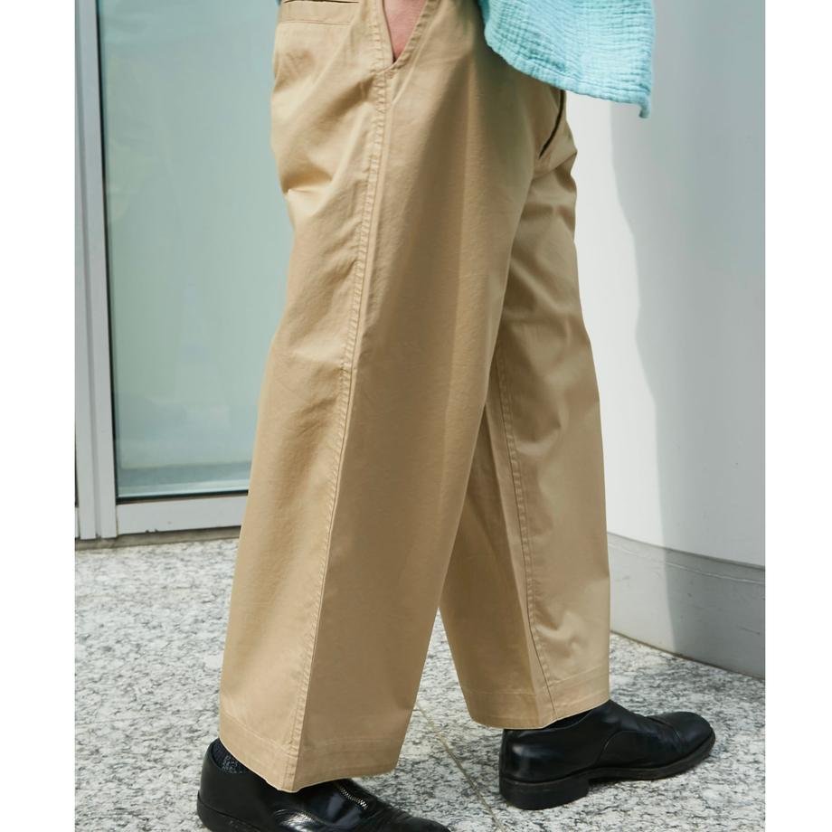 Porter Classic GABARDINE WIDE PANTS