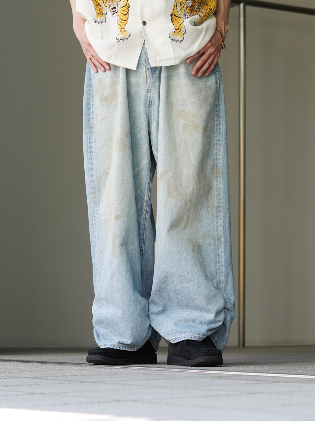 refomed FRESH MAN DENIM WIDE PANTS “USED“