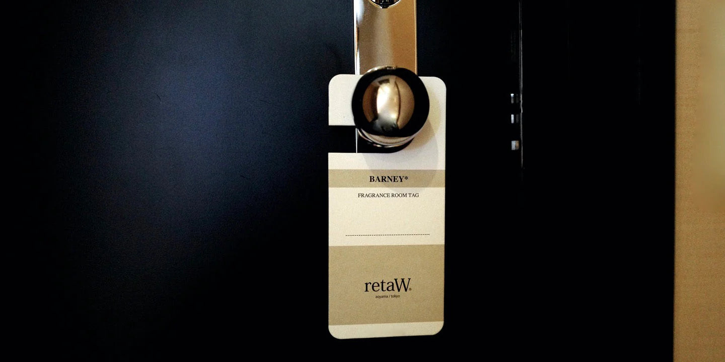 retaW Fragrance Room Tag BARNEY