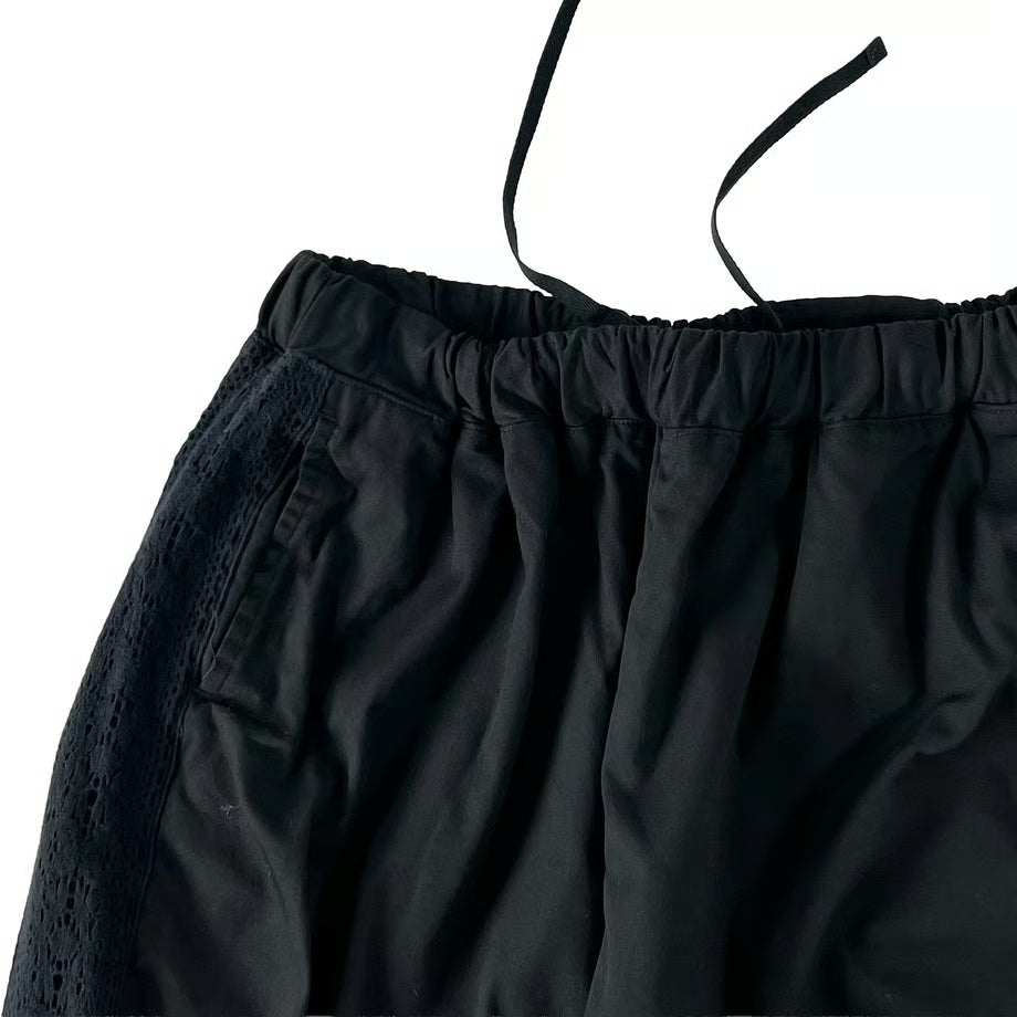 HARVESTY LACE SIDE EASY CIRCUS PANTS