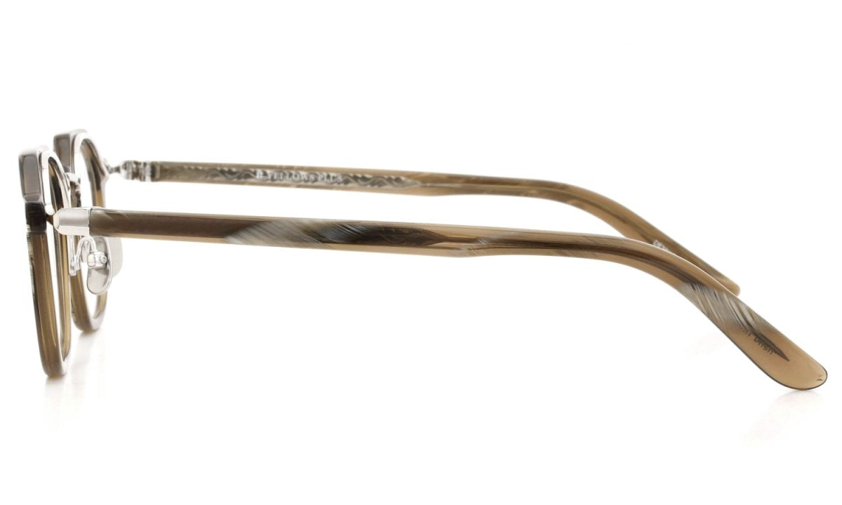 YELLOWS PLUS DENNIS EYEGLASS FRAME Green Horn/Silver