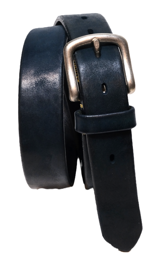 Vintage Works HAND MADE LEATHER BELT DH5702 INK BLUE