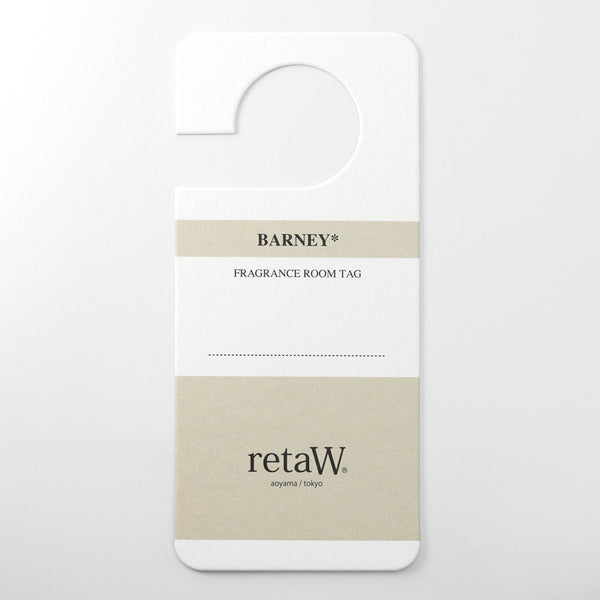 retaW Fragrance Room Tag BARNEY