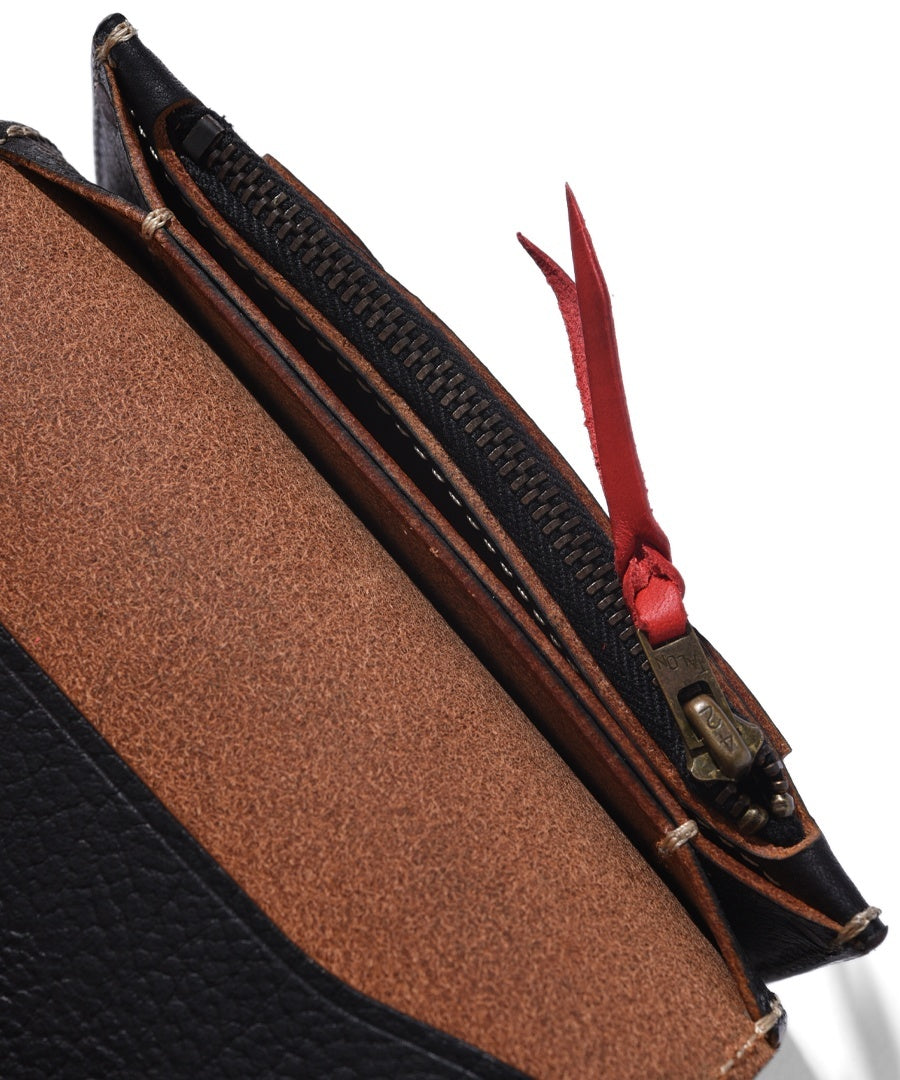 LARRY SMITH EMBOSSED TRUCKERS WALLET SMALL "SHELL"