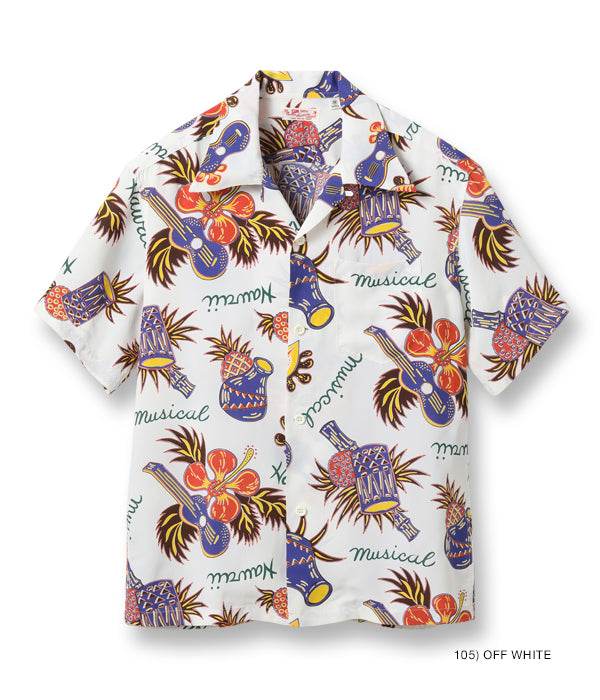 SUN SURF RAYON HAWAIIAN SHIRT “HAWAII MUSICAL”
