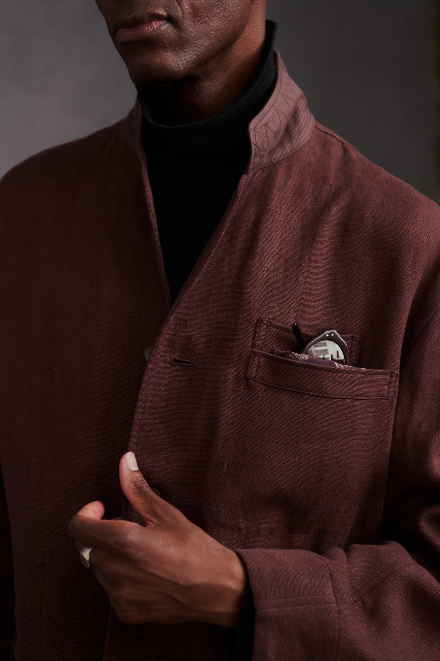 OLD JOE & CO. NOTCHED-RAPEL GEORGES JACKET