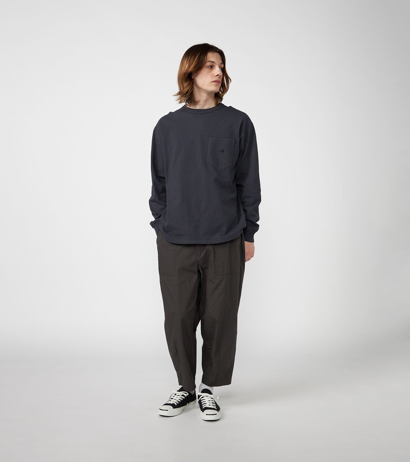 THE NORTH FACE PURPLE LABEL 8oz Field Long Sleeve Pocket Tee