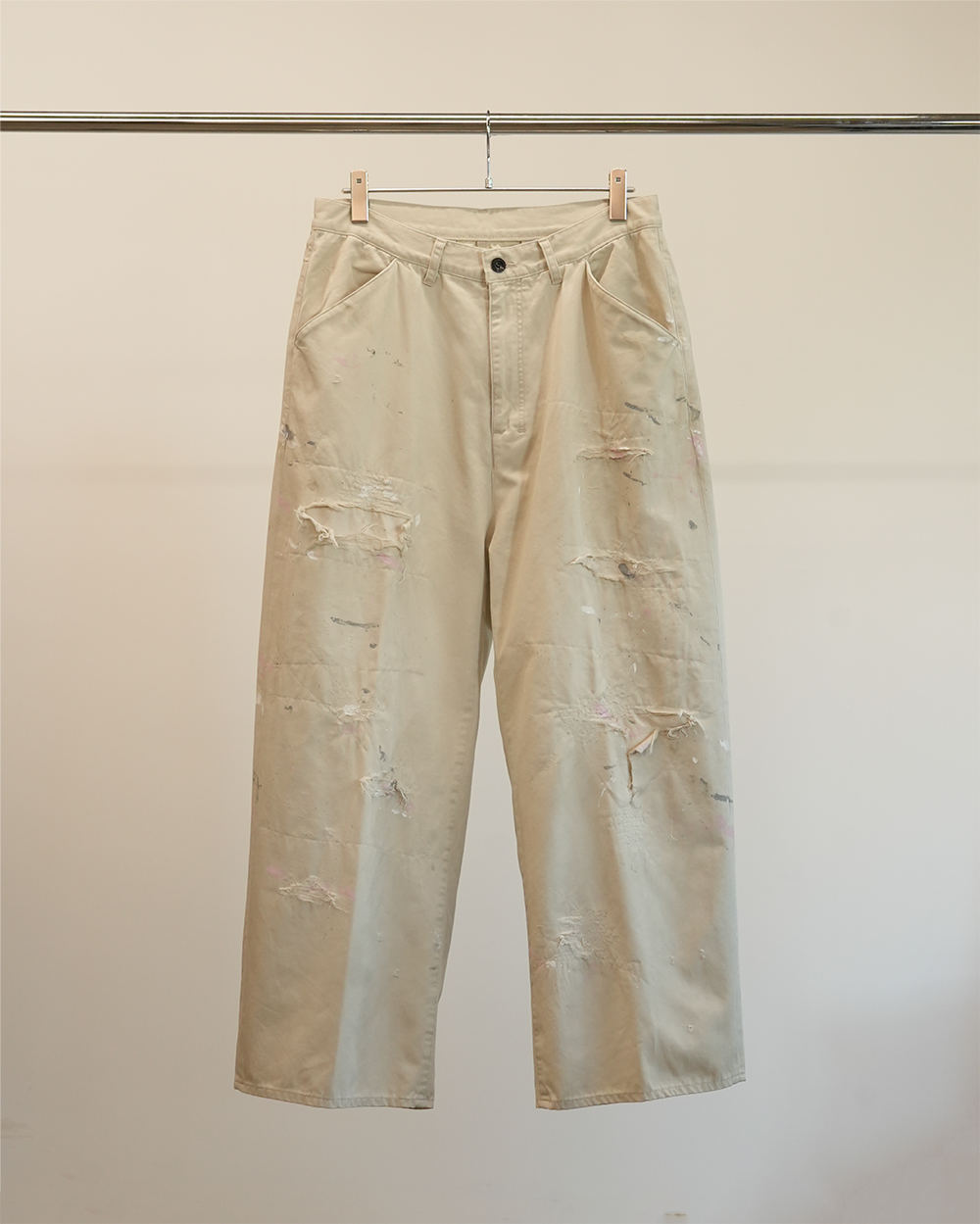 ANCELLM REMAKE WIDE CHINO TROUSERS ベージュ ANCELLM REMAKE WIDE CHINO TROUSERS – unexpected store
