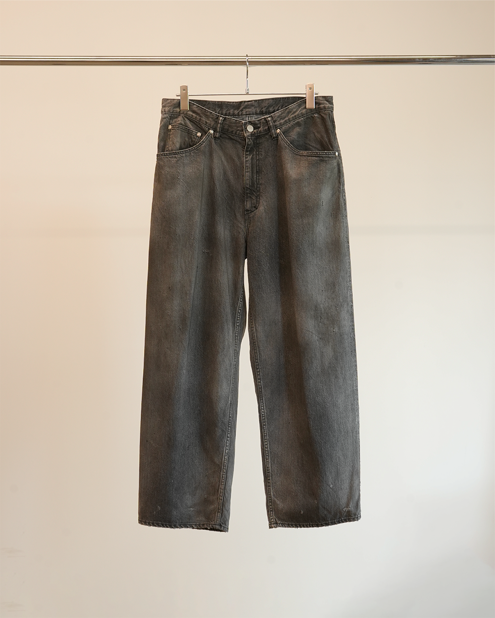 ANCELLM AGING STRAIGHT 5P DENIM PANTS – unexpected store ANCELLM AGING STRAIGHT 5P DENIM PANTS – unexpected store