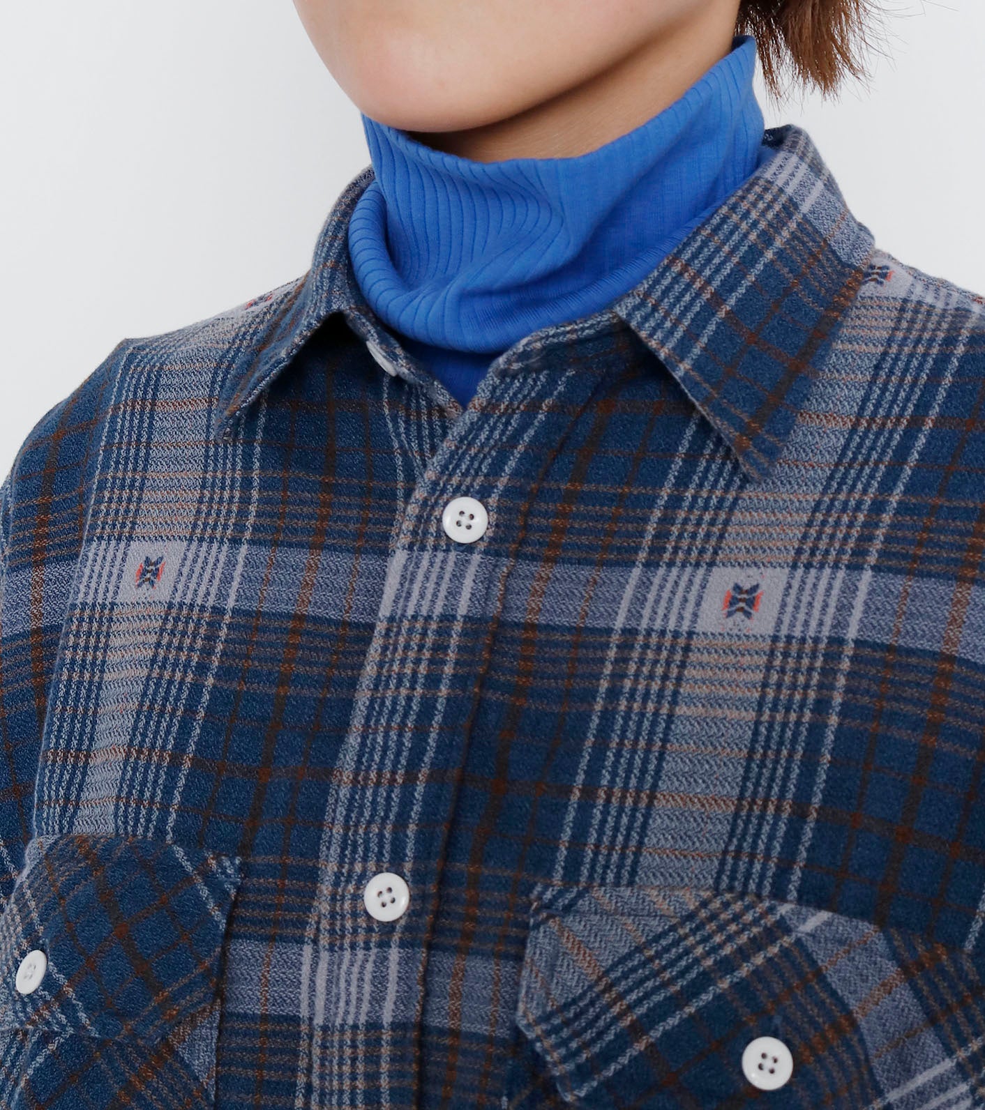 THE NORTH FACE PURPLE LABEL Amunzen Plaid Field Cropped Shirt