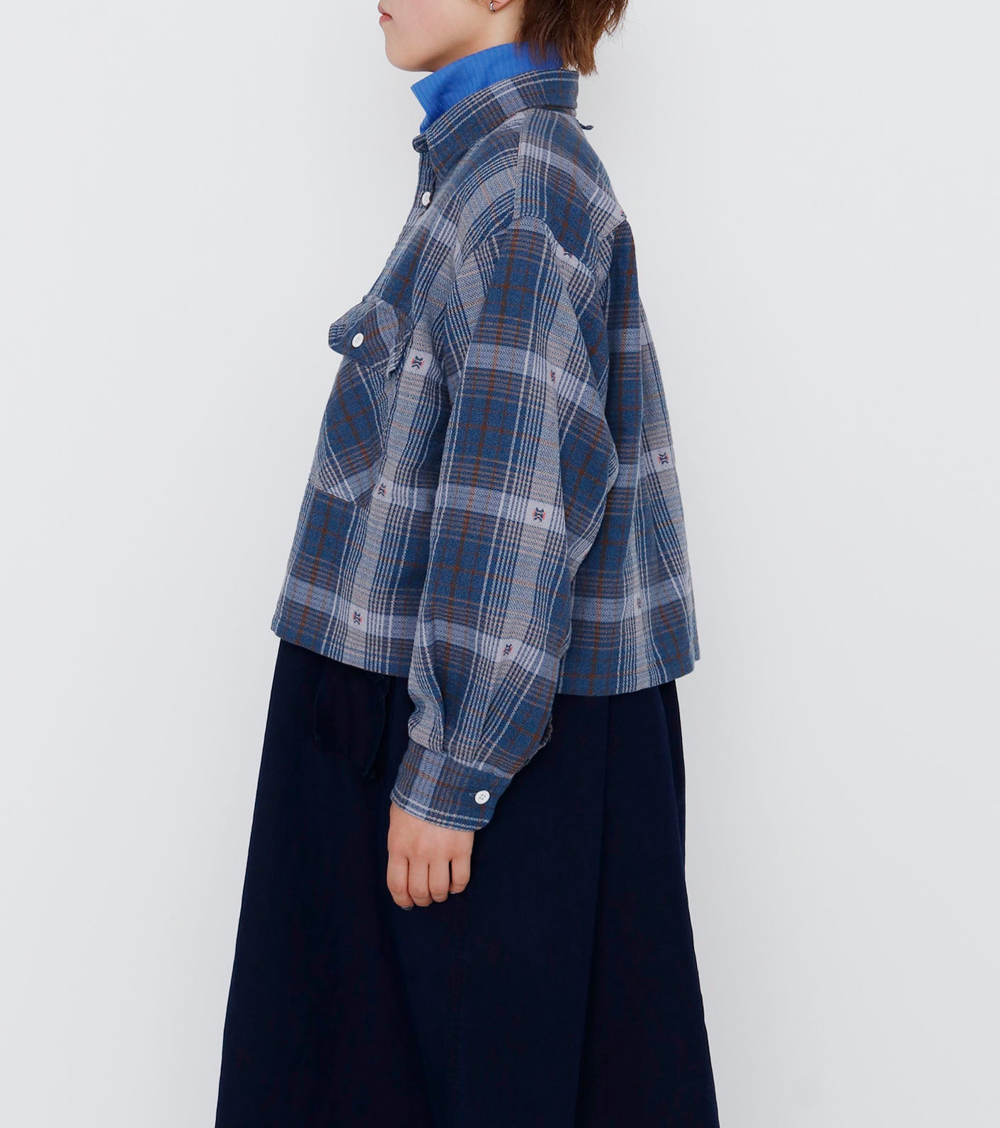 THE NORTH FACE PURPLE LABEL Amunzen Plaid Field Cropped Shirt
