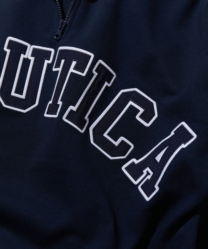 NAUTICA JAPAN Arch Logo Cadet Collar Sweatshirt
