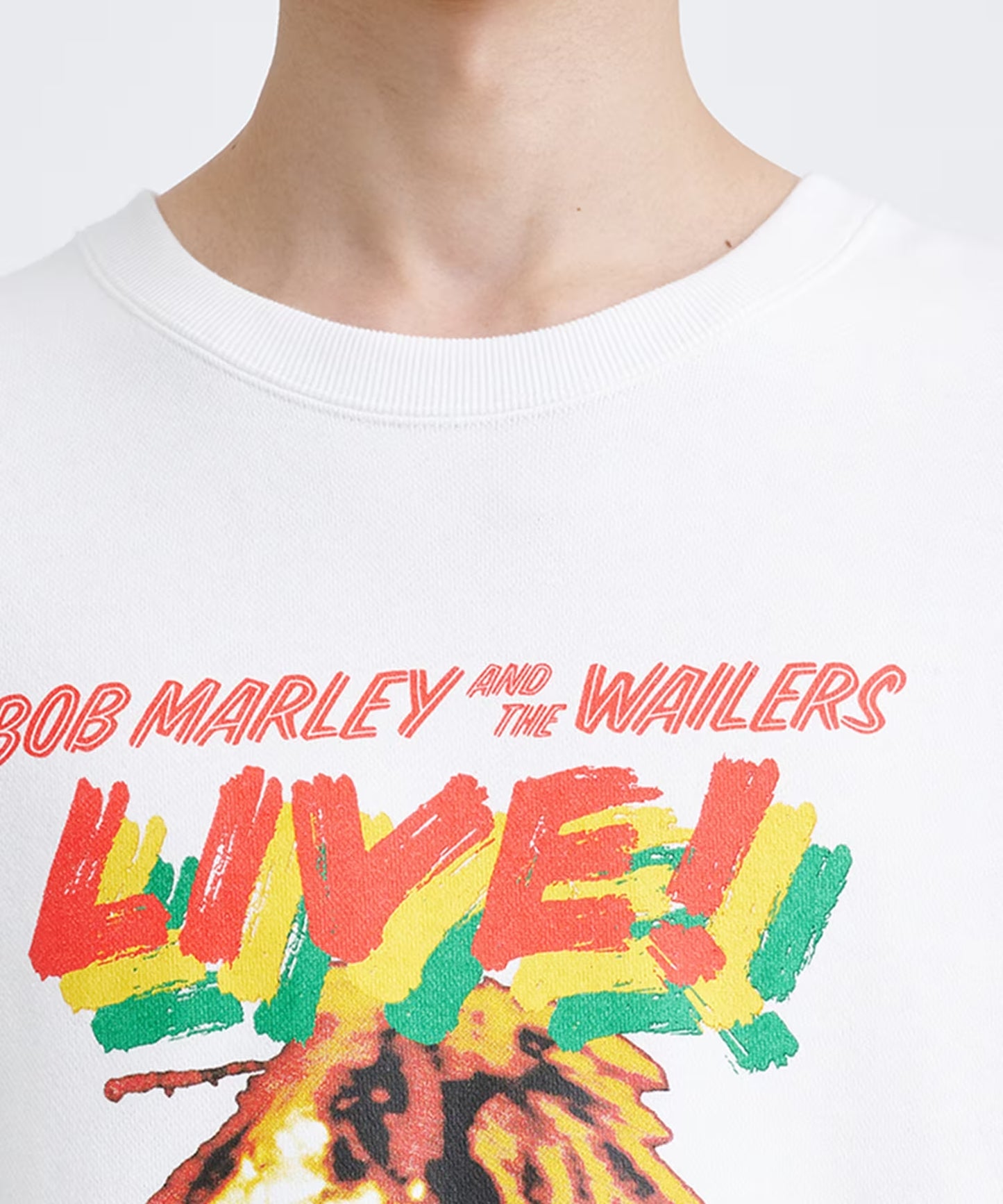 WACKO MARIA BOB MARLEY MIDDLE WEIGHT CREW NECK SWEAT SHIRT