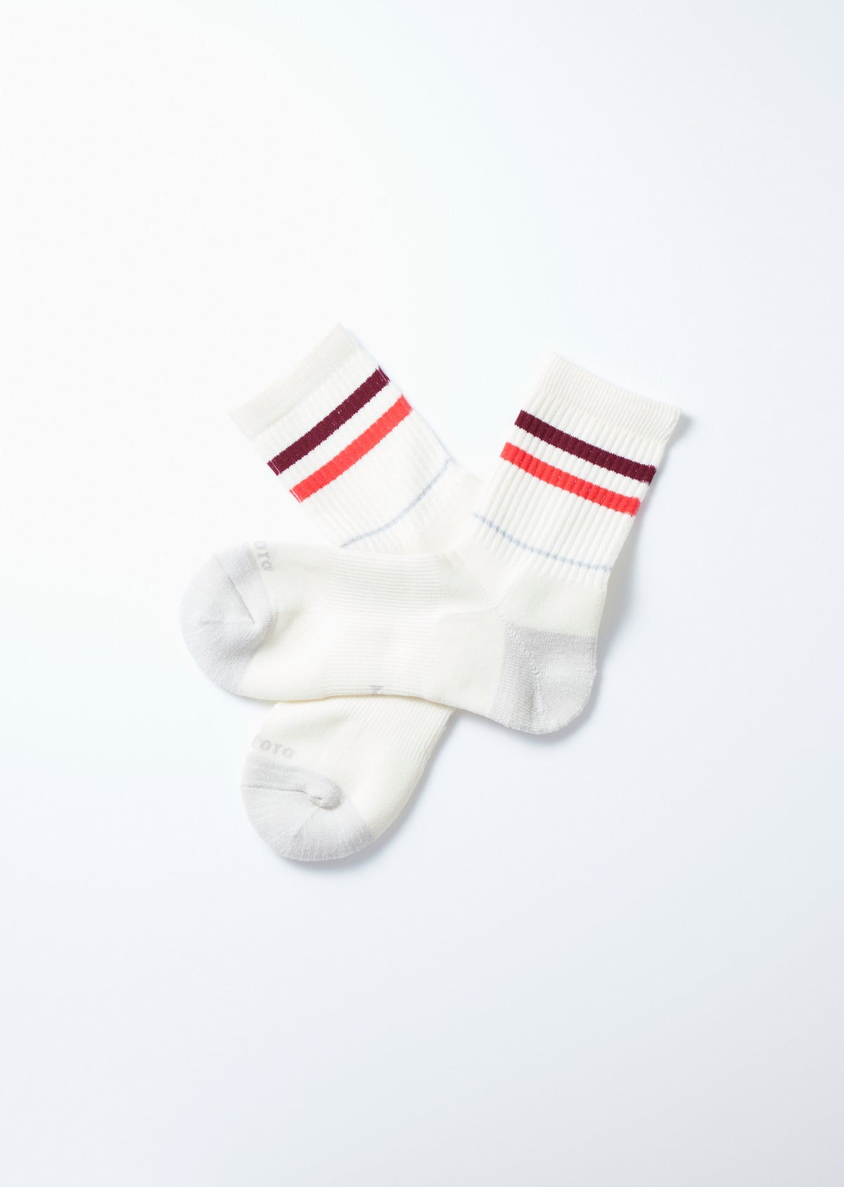RoToTo ALLROUNDER ”2 STRIPE MERINO CREW”