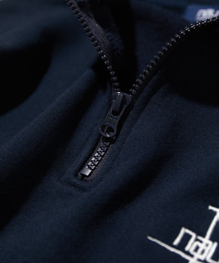 NAUTICA JAPAN Back Embroidery Logo Cadet Collar Sweatshirt