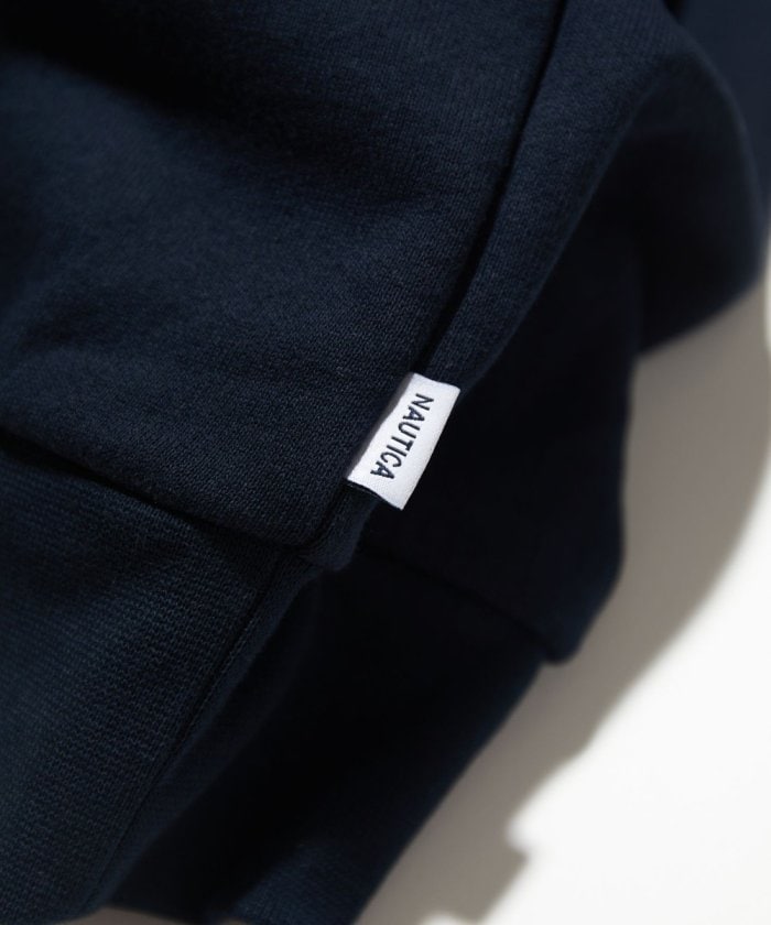 NAUTICA JAPAN Back Embroidery Logo Cadet Collar Sweatshirt