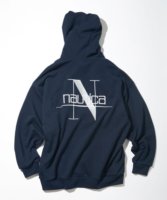 NAUTICA JAPAN Back Embroidery Logo Sweat Hoodie