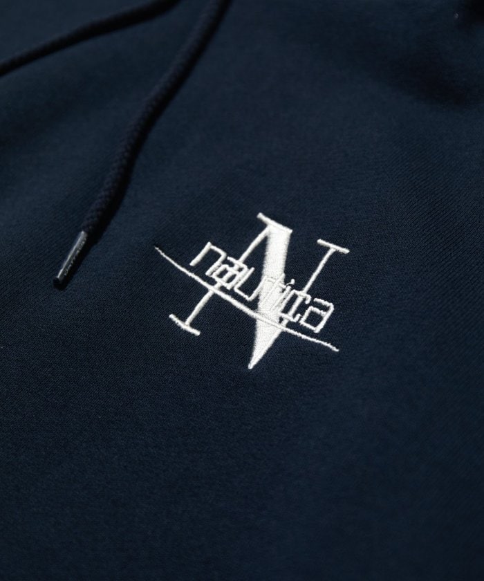 NAUTICA JAPAN Back Embroidery Logo Sweat Hoodie