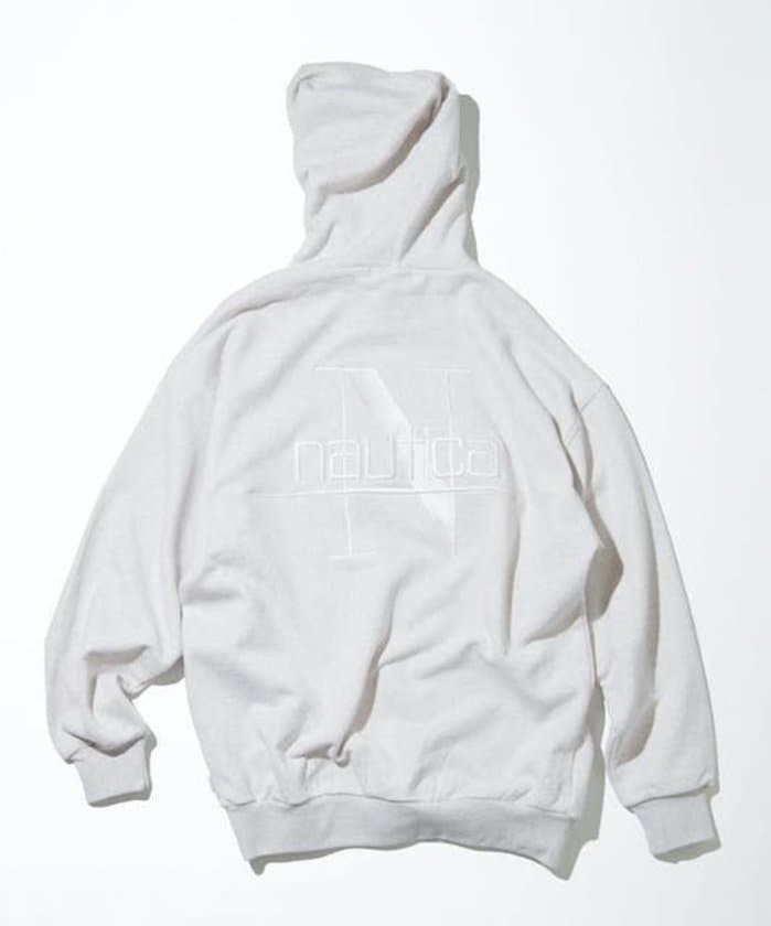 NAUTICA JAPAN Back Embroidery Logo Sweat Hoodie
